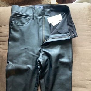 Abercrombie and Fitch leather leggings
